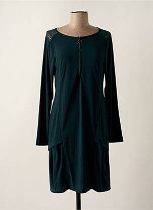 Rochie scurtă mâneci lungi mâneci lungi verde MALOKA femeie
