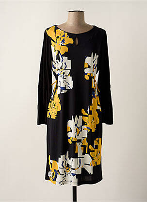 Rochie midi imprimeu floral mâneci lungi galben MADO ET LES AUTRES femeie