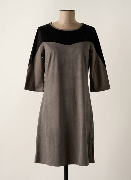 Rochie scurtă gri MALOKA femeie