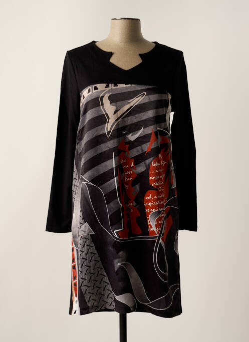 Rochie midi negru MALOKA femeie