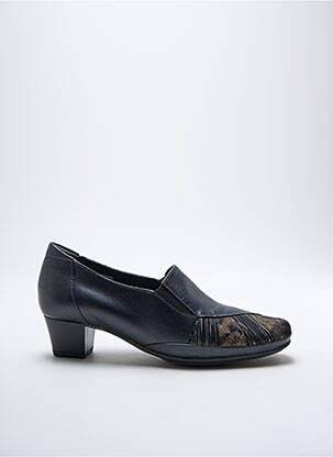 Mocasini material neted toc de 4 la 6 cm negru ARIMA femeie