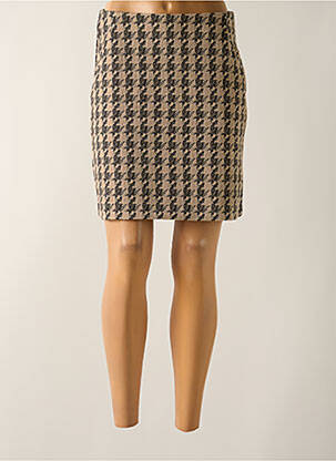 Fustă scurtă bej ICHI femeie