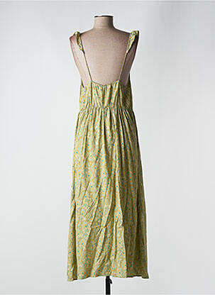 Rochie lungă imprimeu floral bretele subțiri verde SEE U SOON femeie
