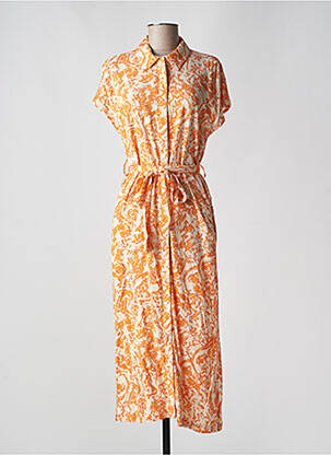 Rochie midi portocaliu OBJECT femeie