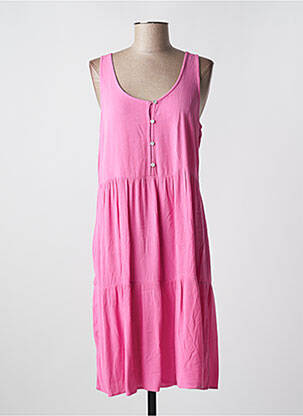 Rochie midi roz ICHI femeie