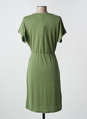 Rochie midi mâneci scurte mâneci scurte verde OBJECT femeie