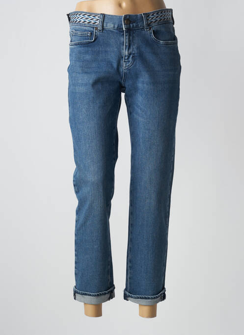 Blugi cu croială dreaptă albastru FIVE femeie