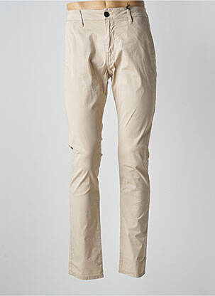 Pantalon chino țesătură poplin mărime normală bej GUESS femeie