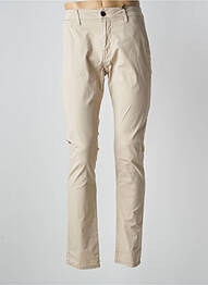 Pantalon chino țesătură poplin mărime normală bej GUESS femeie