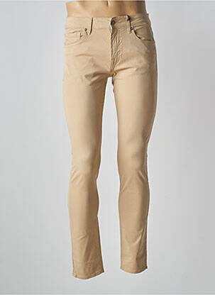 Pantalon slim elasticitate talie joasă bej GUESS bărbat