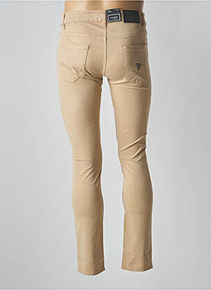 Pantalon slim elasticitate talie joasă bej GUESS bărbat
