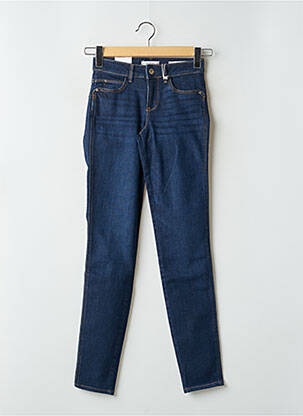 Blugi skinny țesătură brută talie înaltă albastru GUESS femeie