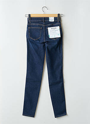 Blugi skinny țesătură brută talie înaltă albastru GUESS femeie