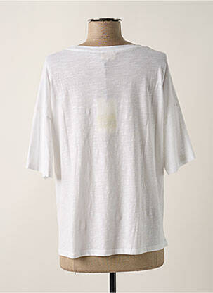 Tricou imprimeu fantezie mâneci scurte alb FIVE femeie