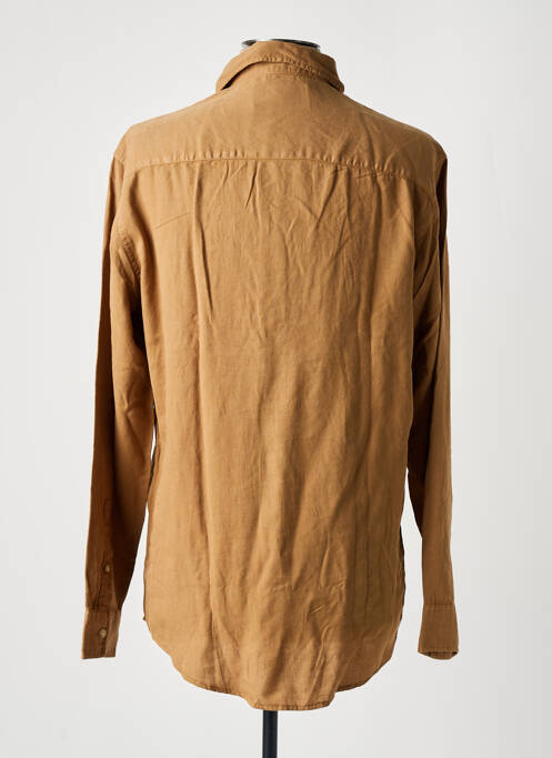 Cămașă cu mâneci lungi maro SELECTED bărbat