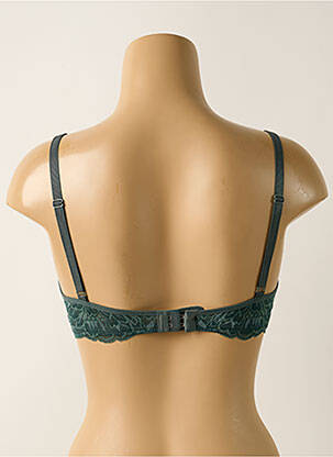 Sutien efect material satinat sutien cupe întregi cu decolteu înalt verde TRIUMPH femeie