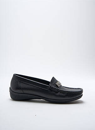 Mocasini material neted toc plat până la 3 cm negru ARTIKA SOFT femeie