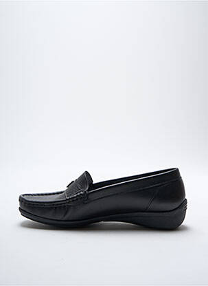Mocasini material neted toc plat până la 3 cm negru ARTIKA SOFT femeie