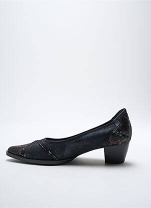 Balerine tip de talpă amortizantă toc de 4 la 6 cm negru ARTIKA SOFT femeie