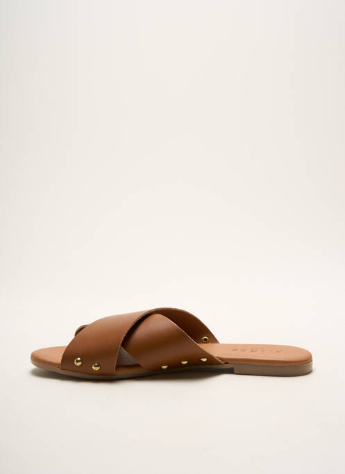 Mulete/Saboți maro PIECES femeie