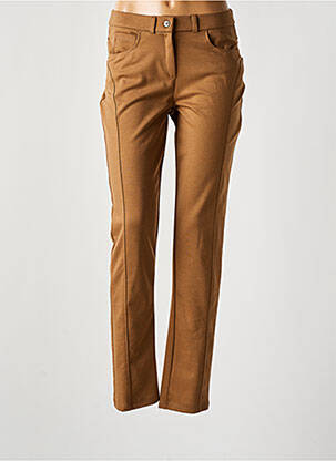 Pantalon slim talie elastică maro MERI & ESCA femeie