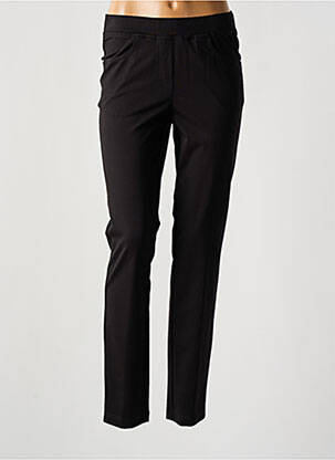 Pantalon slim talie elastică negru ADELINA BY SCHEITER femeie