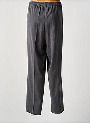 Pantalon drept talie elastică gri ADELINA BY SCHEITER femeie