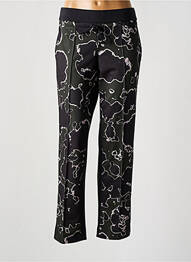 Pantalon drept talie elastică negru SPORTALM femeie