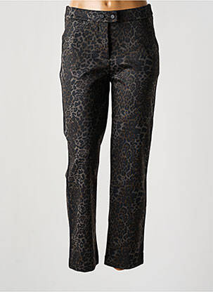 Pantalon slim talie elastică negru EVA KAYAN femeie