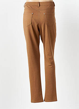 Pantalon slim talie elastică maro GUY DUBOUIS femeie