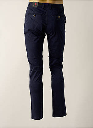Pantalon chino țesătură poplin mărime normală albastru COFOX bărbat