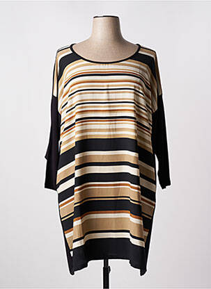 Rochie midi croială fluidă mâneci lungi negru G!OZE femeie