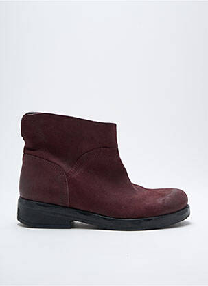 Botine/ghete nubuc toc plat până la 3 cm violet FELMINI femeie