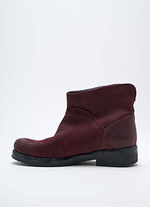 Botine/ghete nubuc toc plat până la 3 cm violet FELMINI femeie