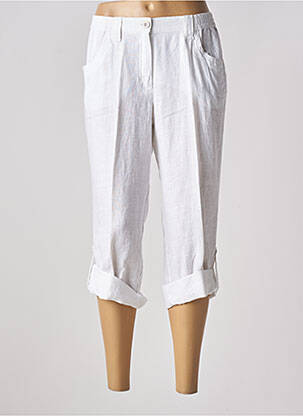 Pantalon trei sferturi alb KJBRAND femeie