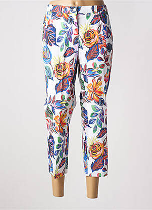 Pantalon trei sferturi alb ADELINA BY SCHEITER femeie