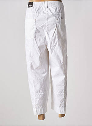 Pantalon drept țesătură crep mărime normală alb KJBRAND femeie