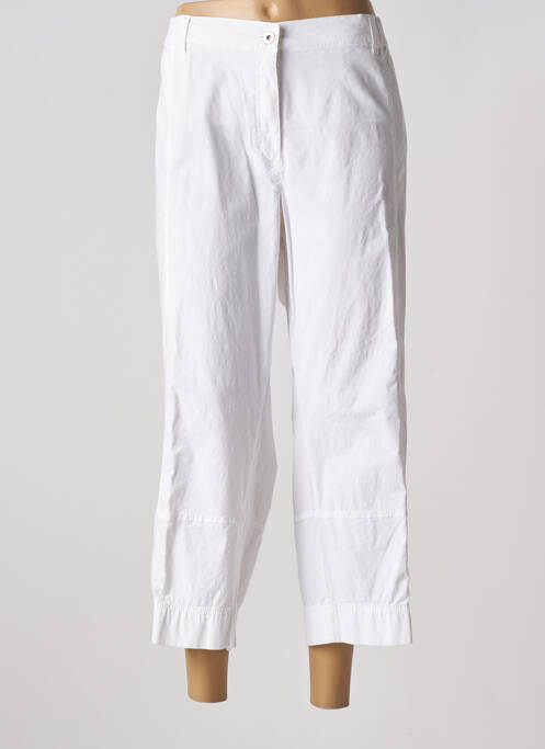 Pantalon drept țesătură crep mărime normală alb KJBRAND femme