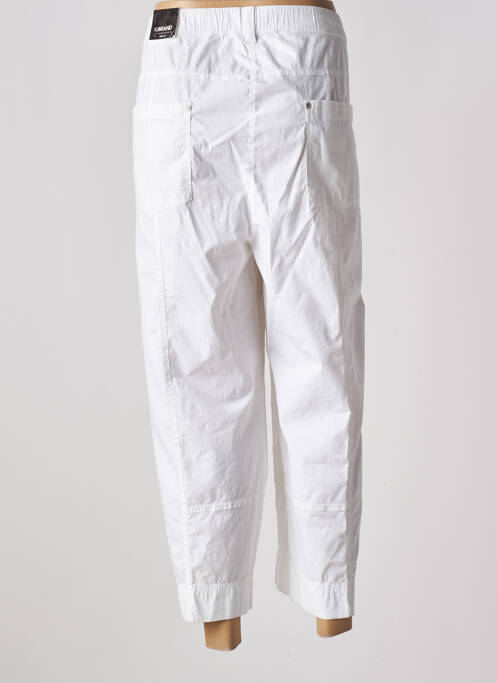 Pantalon drept țesătură crep mărime normală alb KJBRAND femme