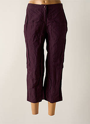 Pantalon trei sferturi croială dreaptă mărime normală violet BLEU BLANC ROUGE femeie