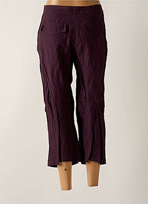 Pantalon trei sferturi croială dreaptă mărime normală violet BLEU BLANC ROUGE femeie