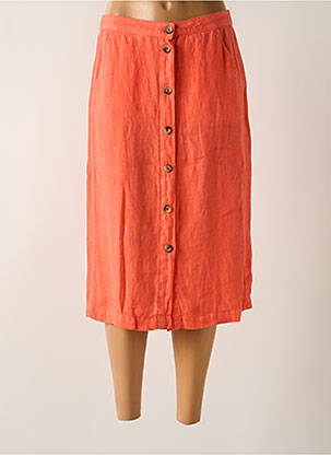 Fustă midi portocaliu SIGNE NATURE femeie