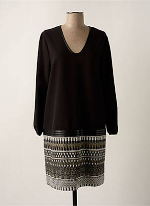 Rochie midi negru LAUREN VIDAL femeie