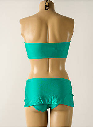 Costum de baie din două piese elasticitate top bentiță verde JENNA DE ROSNAY femeie