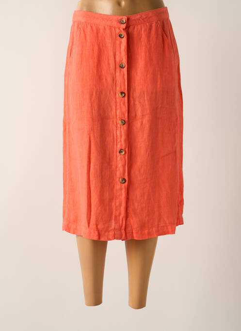 Fustă midi portocaliu SIGNE NATURE femeie