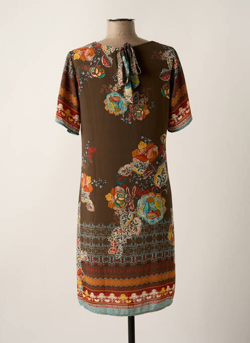 Rochie midi maro LA FEE MARABOUTEE femeie