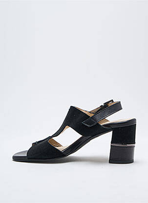 Sandale/pantofi decupați toc pătrat toc de 4 la 6 cm negru CARDENAL femeie