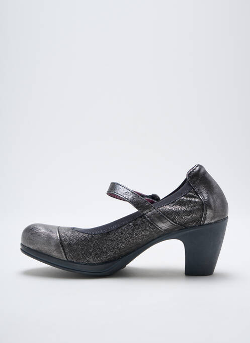 Pantofi cu toc argintiu WANDA PANDA femeie