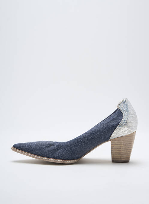 Pantofi cu toc albastru FRANCE MODE femeie