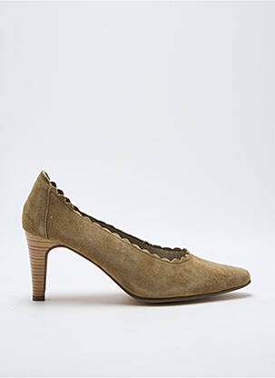 Pantofi cu toc nubuc toc de 4 la 6 cm verde J.METAYER femeie